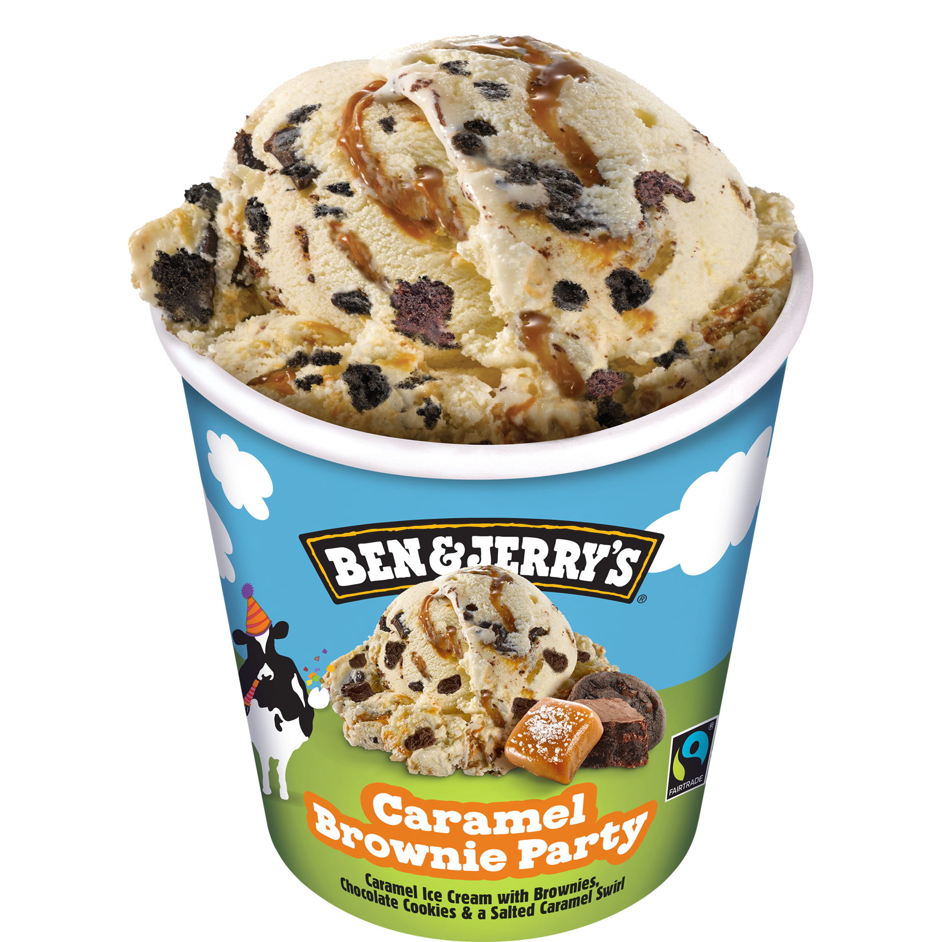 Caramel Brownie Party Original Ice Cream Pots